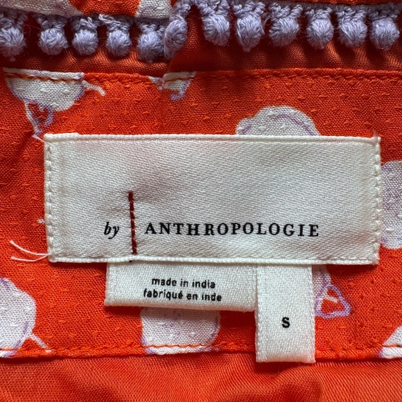 ANTHROPOLOGIE Orange Daisie Midi Skirt & Tank Top Set Size S - Picture 12 of 12